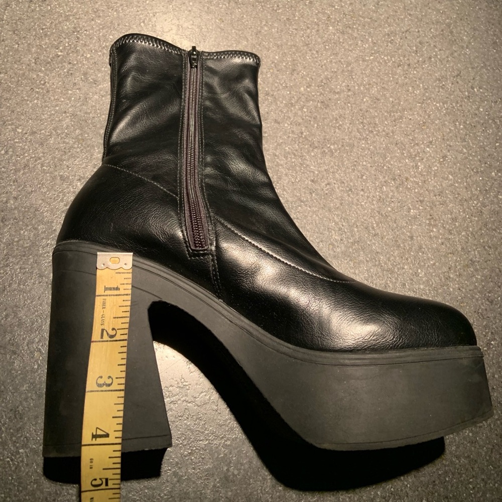 Call It Spring Black Heeled Boots - Picture 10 of 11